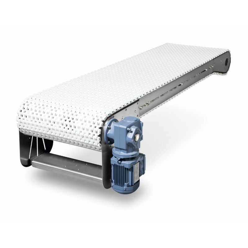 Modular belt conveyor system for packaging and production lines