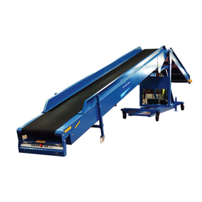 Telescopic conveyor system for loading and unloading operations