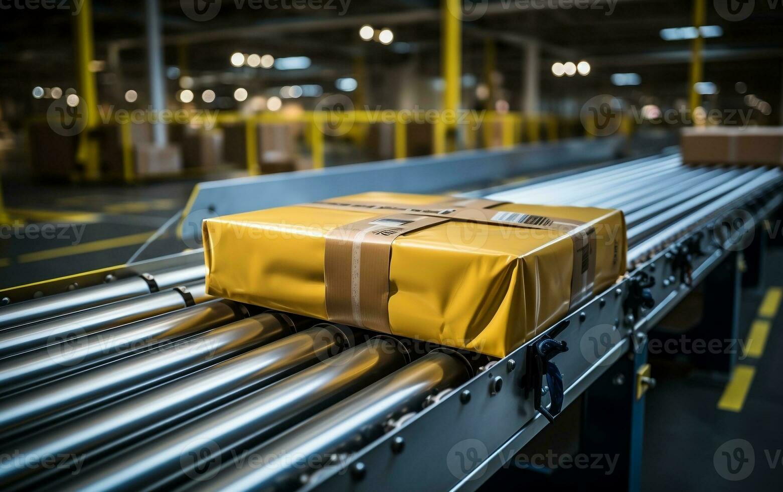 Parcel movement supported by conveyor routing and maintainable components