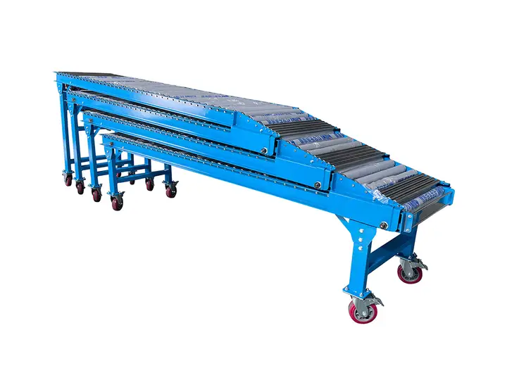 Extendable sections showing robust structure and reach