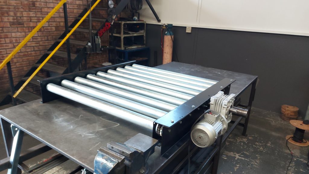 Driven roller conveyor with guarded edges in the conveyor supplies africa gallery