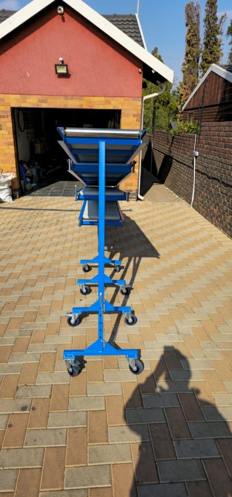 Telescopic conveyor build detail in the conveyor supplies africa gallery