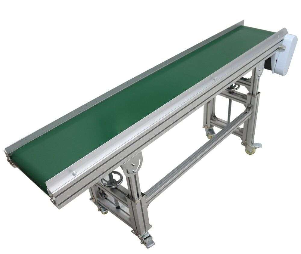 Green pvc smooth top conveyor